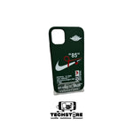 Cover brand Nike verde per iphone