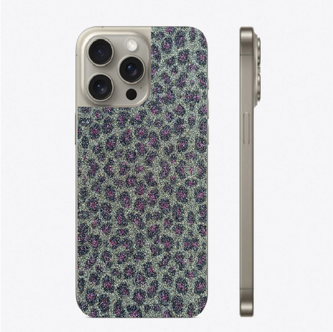 Back skin leopardata glitter