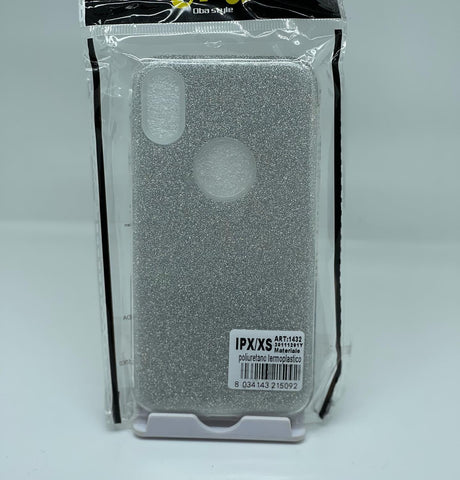 Cover iPhone X/XS glitter - diversi colori