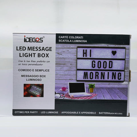 Led message light box