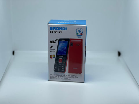 CELLULARE BRONDI BRIO BLACK / RED ITALIA